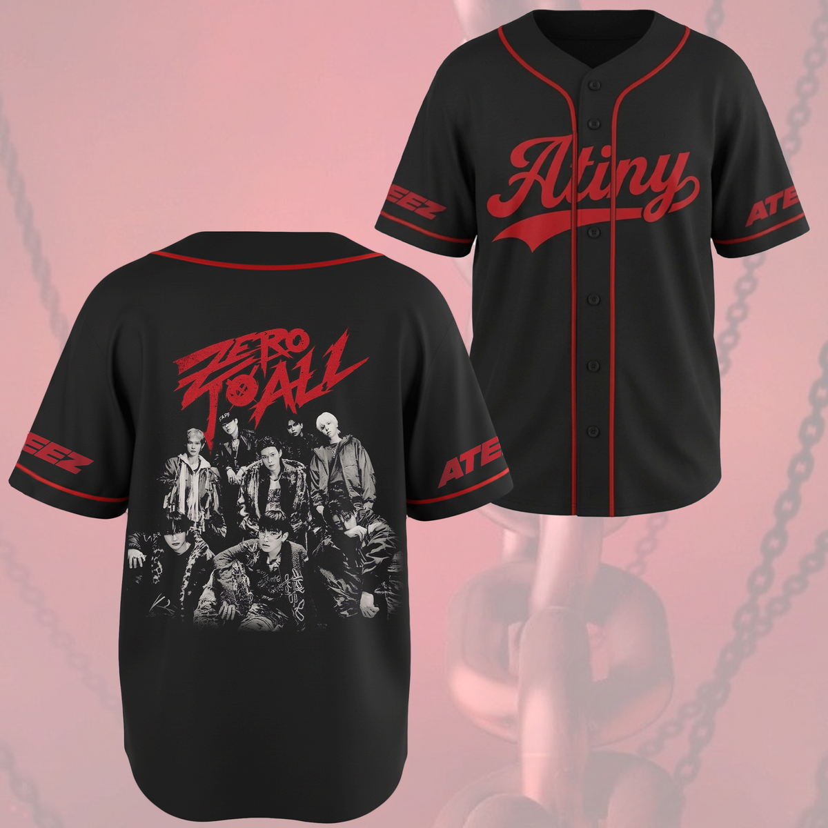 Ateez Golden Hour Teil 5 Albumkonzept Konzert Baseballtrikot Fan-Edition