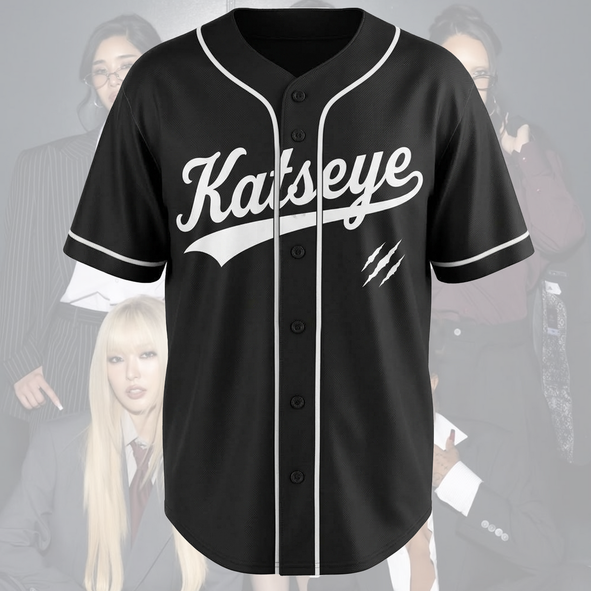 Feral The Wildworld Tour Katseye Y2K Pink Pop Baseballtrikot Geschenk für Fans