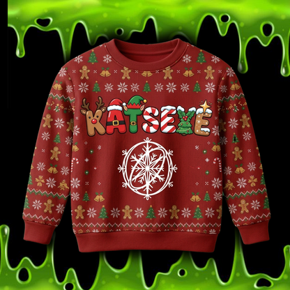 Merry Katseye Ugly Christmas Sweater Fan-Edition