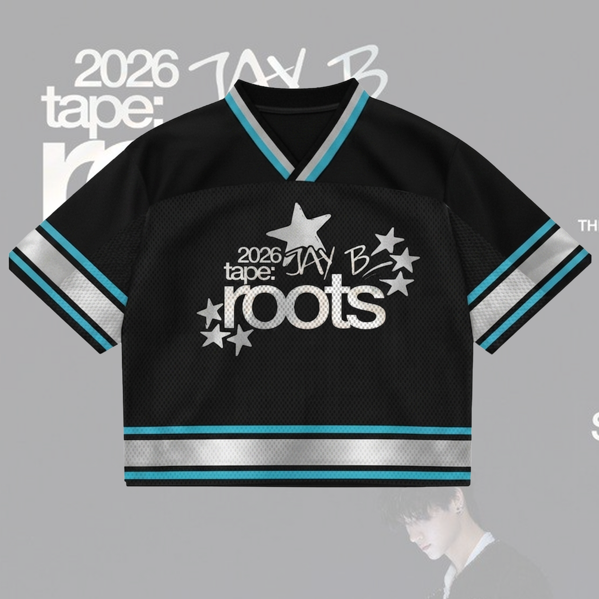 GOT7 Jay B Tape Roots Tour Mixed Mesh Jersey Geschenk für Fans