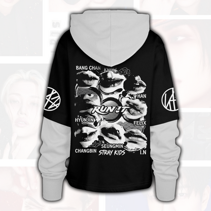Aufregender Stray Kids Run It Lips Hoodie als Geschenk für Fans