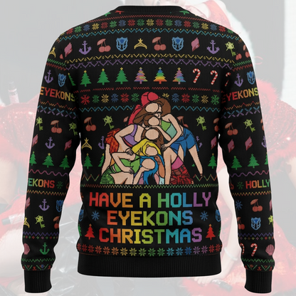 Merry Katseye Ugly Christmas Sweater Fan-Edition