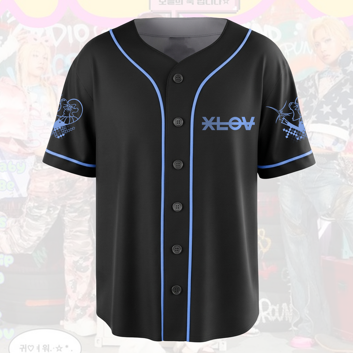 XLov I God Tour Baseball-Trikot Streetwear Konzert-Outfit Geschenk für Fans