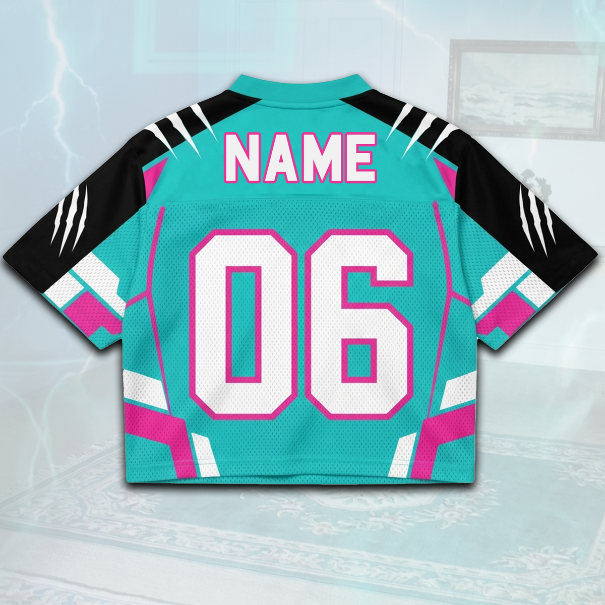 KATSEYE Wild Tour Sporty Purple Mixed Mesh Jersey für EYEKONS