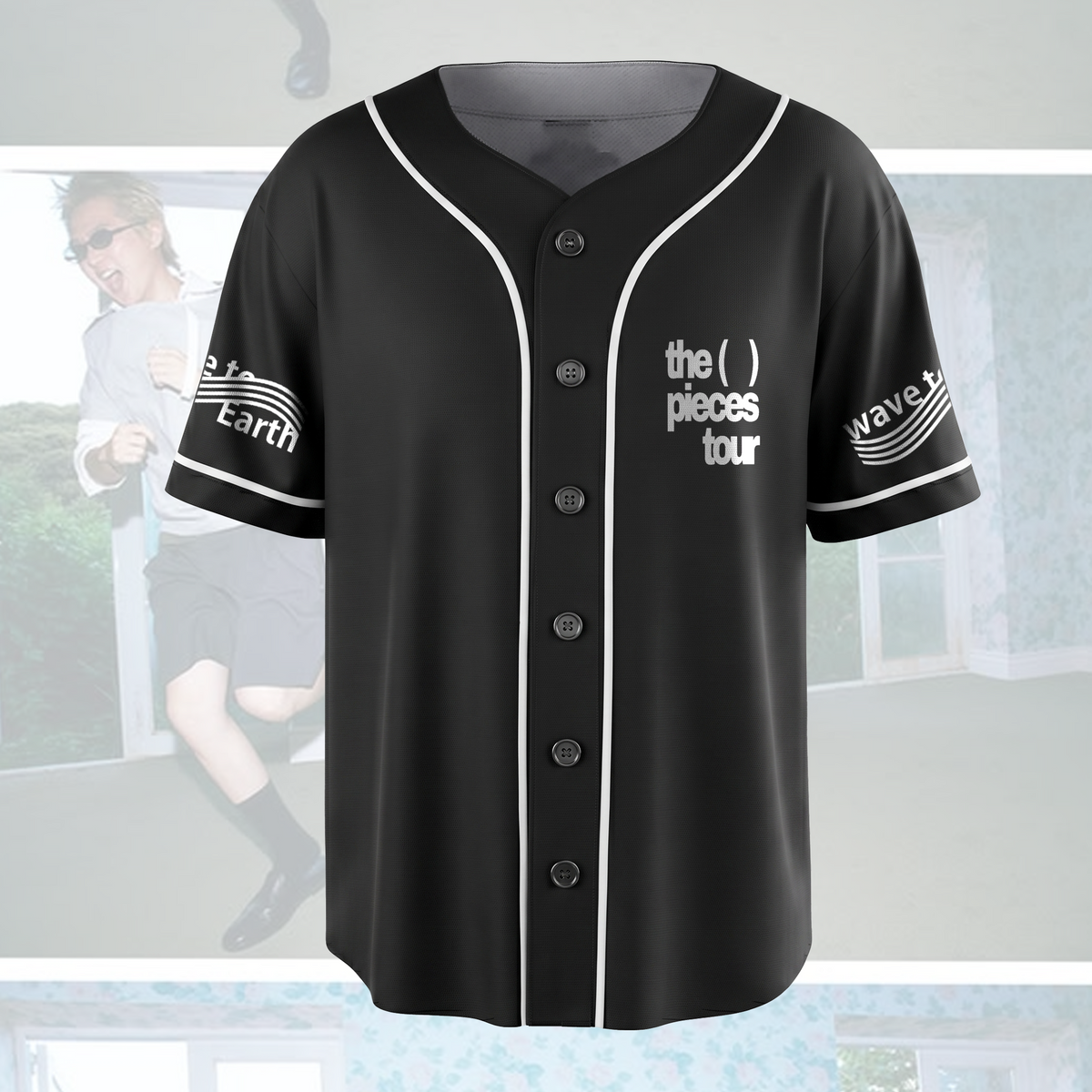 Retro Wave to Earth The Pieces Tour Baseballtrikot Bad Piece Album Fanartikel