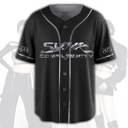 Aespa Synk Complexity Collage Baseball-Trikot Oberteil Fan-Geschenk