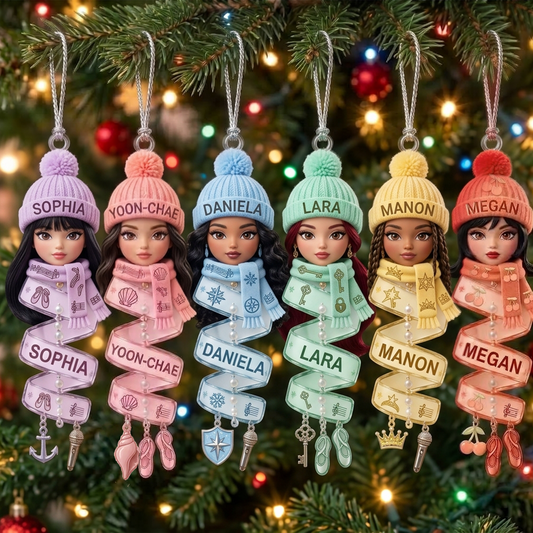 Katseye Spiral Set Ornament Happy Xmas Christmas Tree Decor Fan Edition