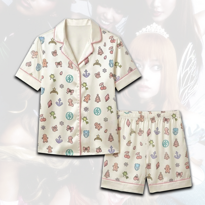 Katseye Weihnachts-Pyjama-Set in Pink Fan-Geschenke