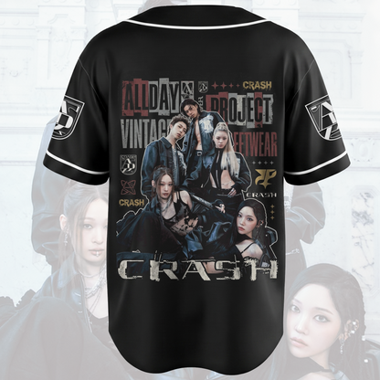 ALLDAY PROJECT Crash Album Vintage 90er Jahre Bootleg Baseballtrikot Geschenk für Fans