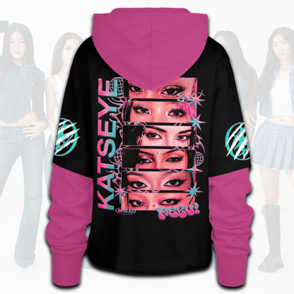 Katseye The Wildworld Tour Shortstop Hoodie Geschenk für Fans für Eyekons