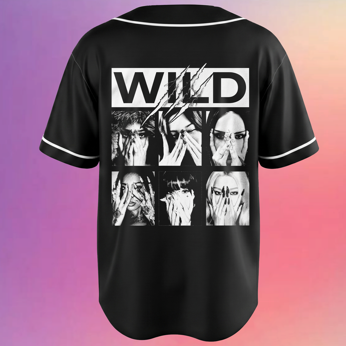 Feral The Wildworld Tour Katseye Y2K Pink Pop Baseballtrikot Geschenk für Fans
