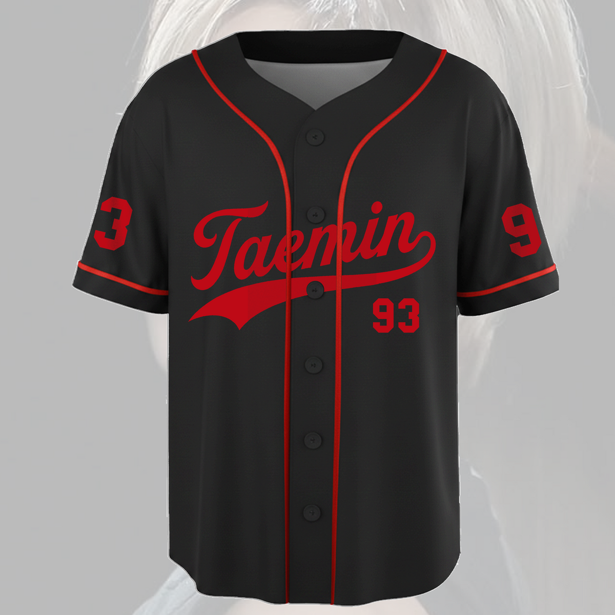 Stilvolles Taemin 93 LiMiNaL Epic Tour Baseball-Trikot Geschenk für Fans