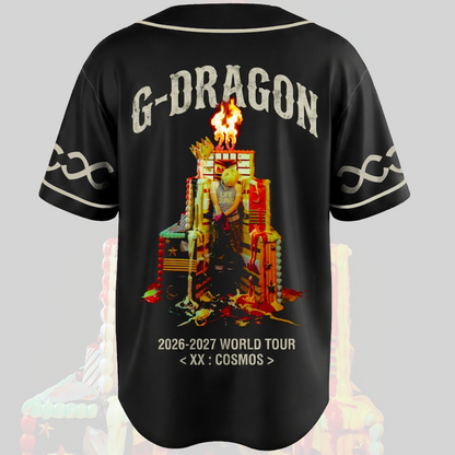 G-Dragon Big Bang 20. Jubiläums-Baseballtrikot Vintage Streetwear Geschenk für Fans