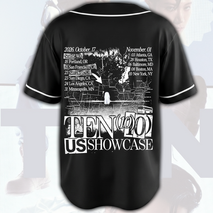 Baseballtrikot-Geschenk für Fans zur ersten TEN 10 US Showcase Tour