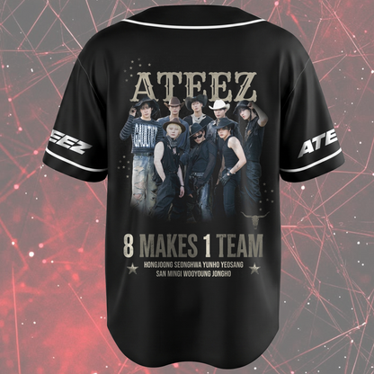 Vintage ATEEZ Hongjoong Enough Baseballtrikot Geschenk für Fans