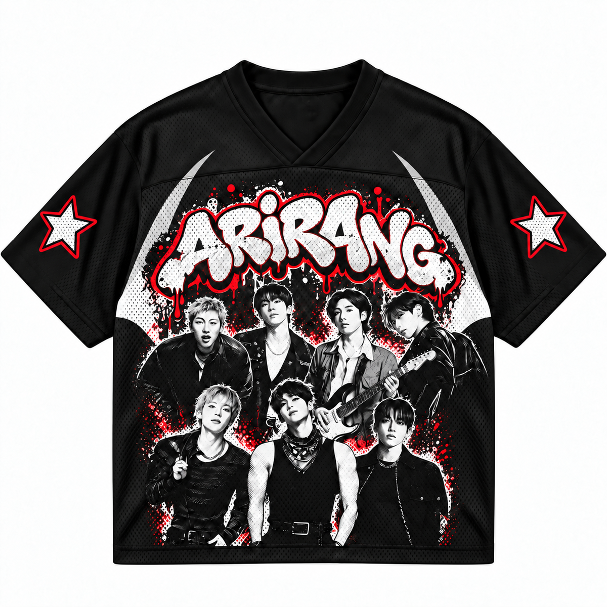 Bangtan Boys BTS Worldtour 2026 gemischtes Mesh-Trikot Geschenk für Fans