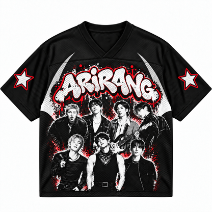 Bangtan Boys BTS Worldtour 2026 gemischtes Mesh-Trikot Geschenk für Fans