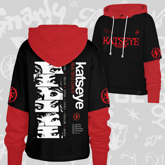 Katseye Beautiful Chaos Eye To Eye Shortstop Hoodie Geschenk für Verliebte