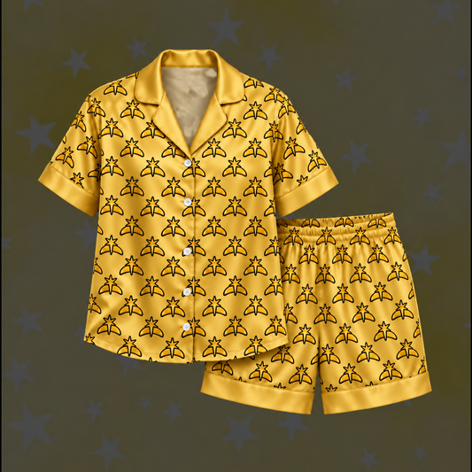 Fierce Animal K.A.T.S.E.Y.E. Club Manon Symbol Sporty Tribal Wave Pajama Set For Eyekons