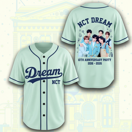 NCT Dream 10th Anniversary Baseball Jersey Gift For Fans