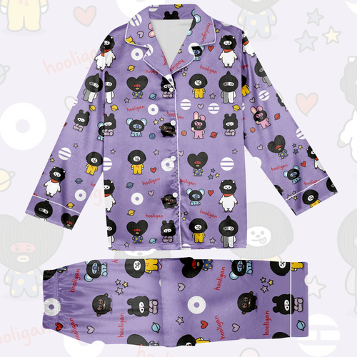 BTS Hooligan Schlafanzug-Set Geschenk für Fans