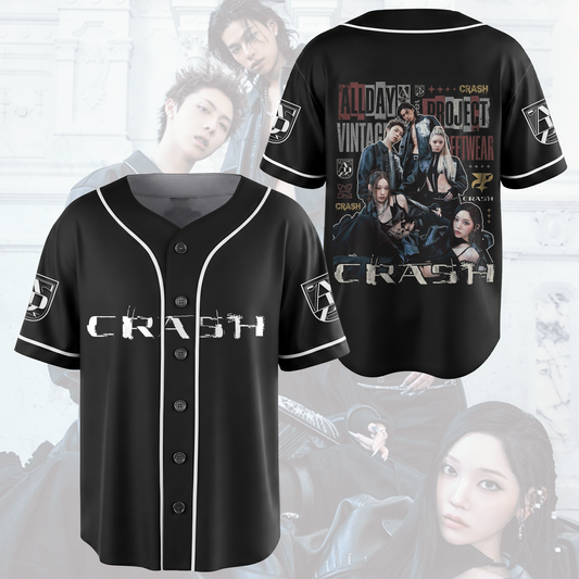 ALLDAY PROJECT Crash Album Vintage 90s Bootleg Baseball Jersey Gift For Fans