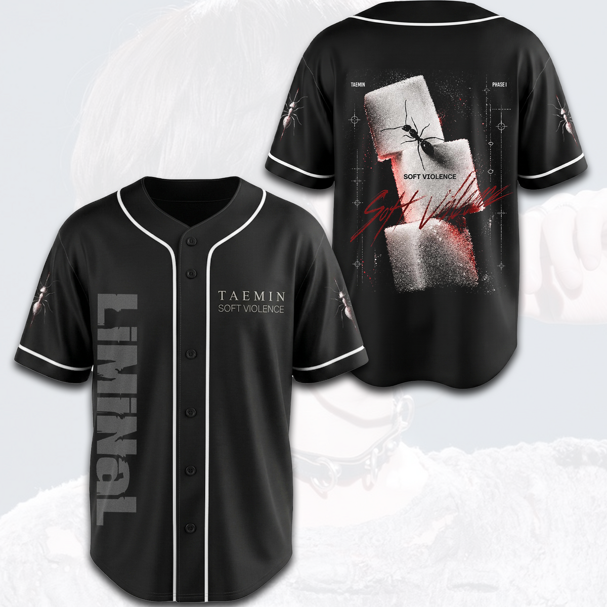 Shinee Taemin LiminaL Soft Violence Baseballtrikot Geschenk für Fans