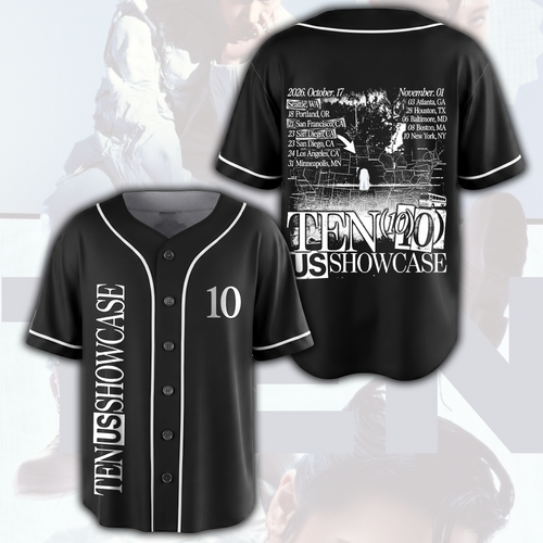 Baseballtrikot-Geschenk für Fans zur ersten TEN 10 US Showcase Tour