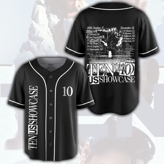 Inaugural TEN 10 US Showcase TourBaseball Jersey Gift For Fans