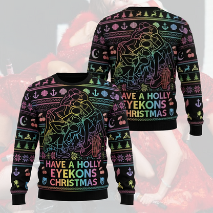 Merry Katseye Ugly Christmas Sweater Fan-Edition
