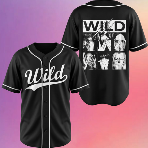 Feral The Wildworld Tour Katseye Y2K Pink Pop Baseballtrikot Geschenk für Fans