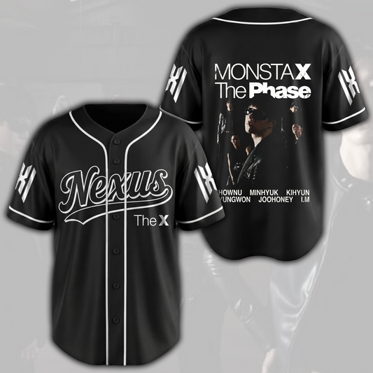 Cinematic Monsta X The Phase Nexus Baseball Jersey Fan Edtition