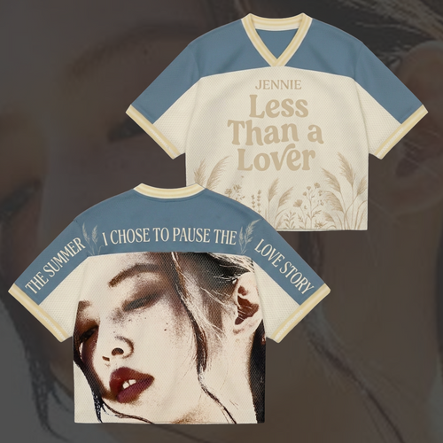 Less Than A Lover Jennie 2026 Come Back Mixed Mesh Jersey Geschenk für Fans