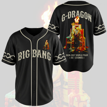 G-Dragon Big Bang 20. Jubiläums-Baseballtrikot Vintage Streetwear Geschenk für Fans