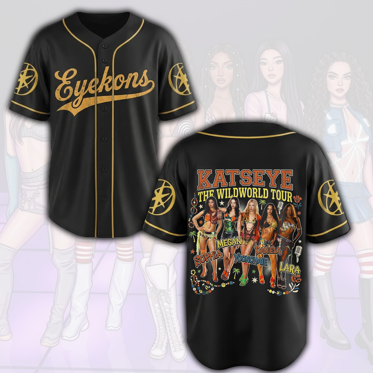 Aufregendes KATSEYE The Wildworld Tour Trikot K-Pop Geschenk für Fans