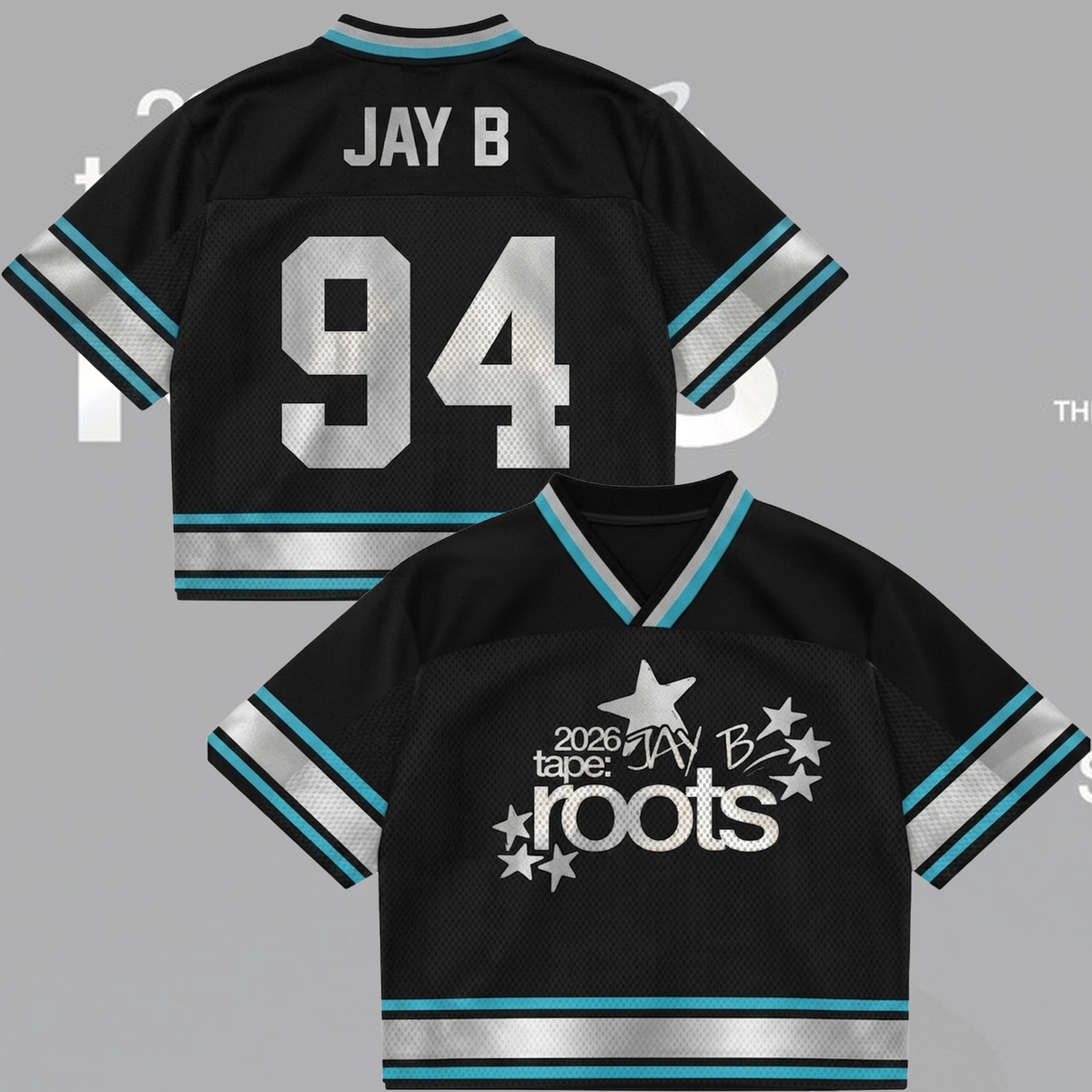 GOT7 Jay B Tape Roots Tour Mixed Mesh Jersey Geschenk für Fans