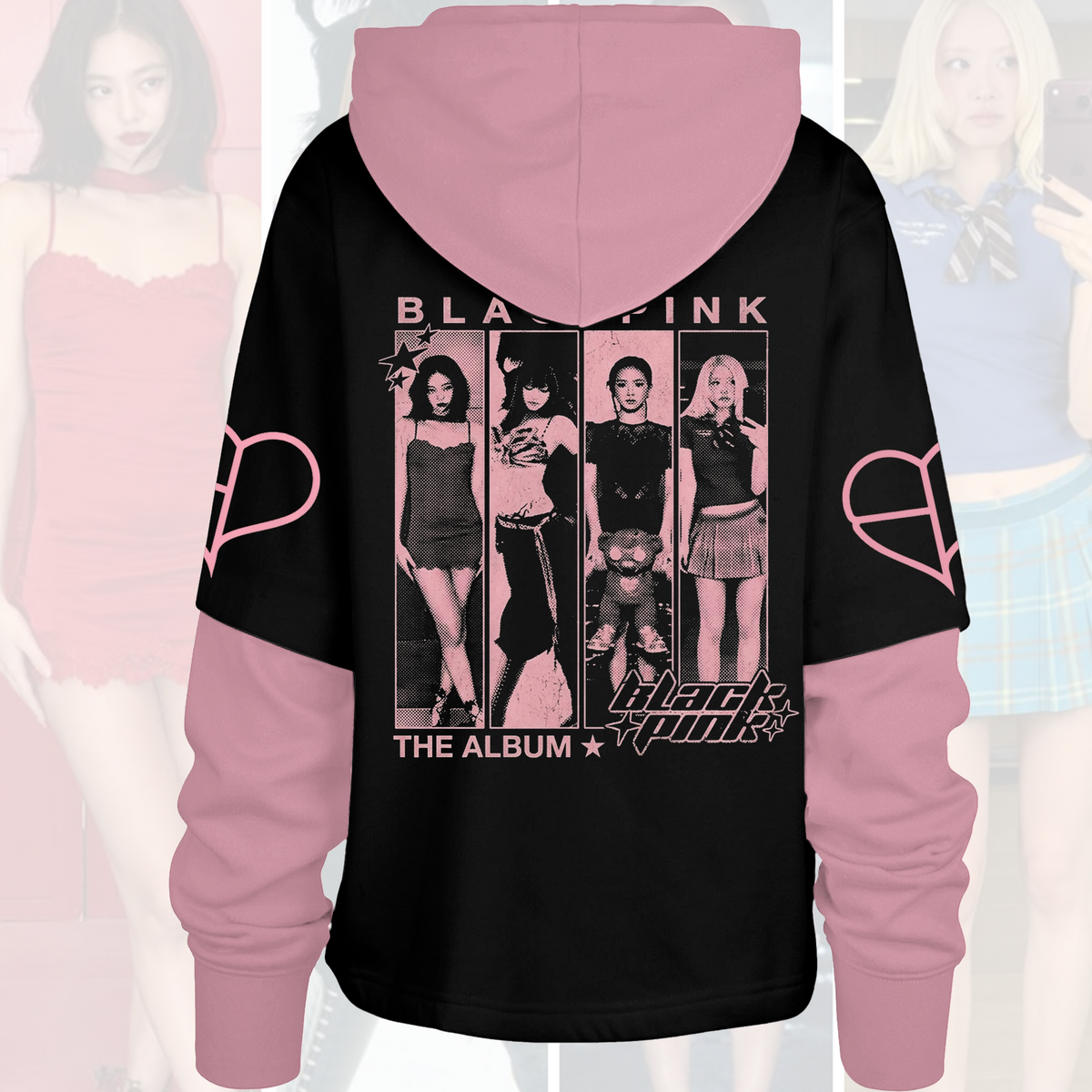 New Era Blackpink Streetwear Shortstop Kapuzenpullover Geschenke für Fans