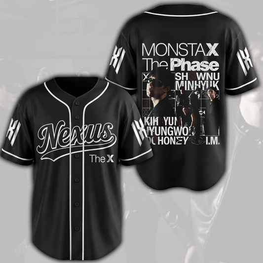 Rebel Edge Monsta X The Phase Nexus Baseball Jersey Gift For Fans