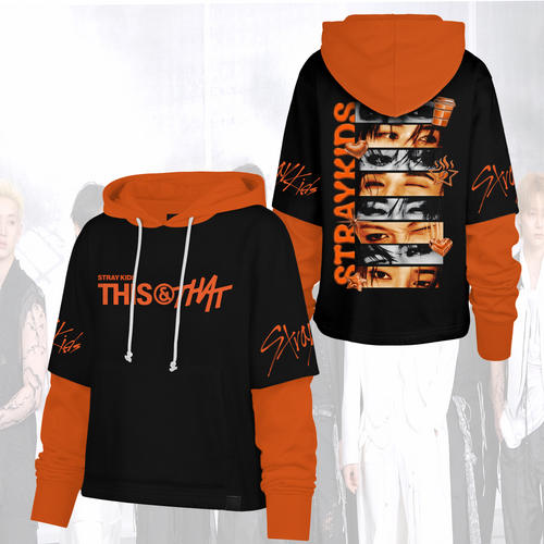 Stray Kids This & That Album Eye To Eye Shortstop Hoodie Geschenke für Fans