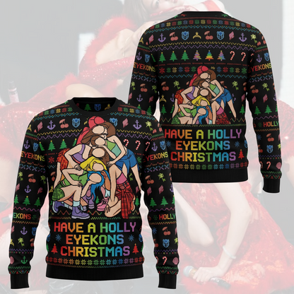 Merry Katseye Ugly Christmas Sweater Fan-Edition