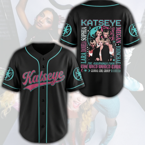 Vintage Katseye The WildWorld Tour Baseballtrikot Special Eyekon Gifts