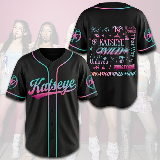 Katseye Wild Tracklist Baseball Jersey The WildWorld TourBest Gift For Fans
