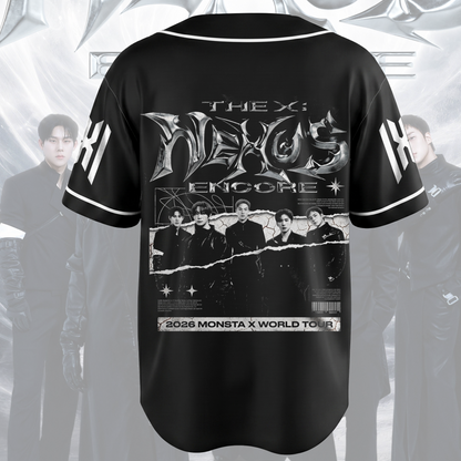 Retro The X MonstaX Nexus Encore Welttournee Baseballtrikot Fan-Edition