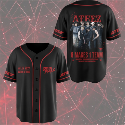 Vintage ATEEZ Hongjoong Enough Baseballtrikot Geschenk für Fans