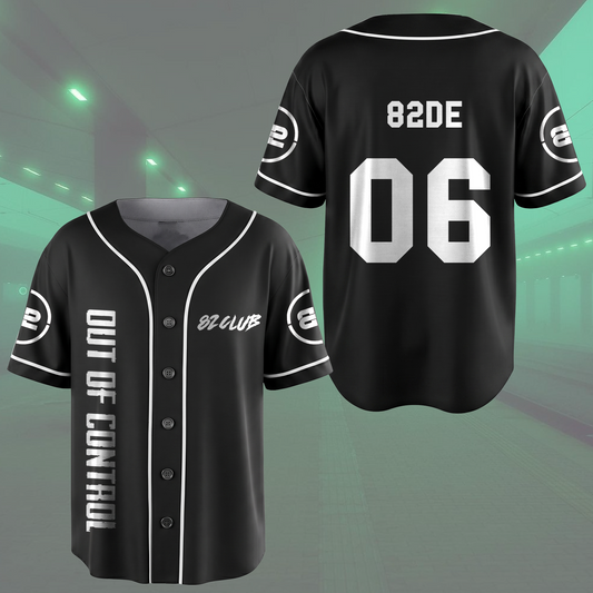 Fierce 82MAJOR US Tour 82CLUB Out Of Control Sporty Tribal Wave Baseball Jersey For 82DE