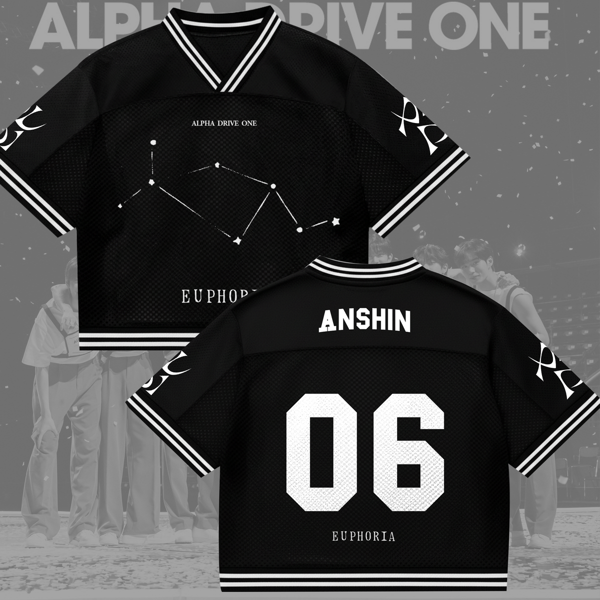ALPHA DRIVE ONE Euphoria Album ALD1 Mixed-Mesh-Trikot