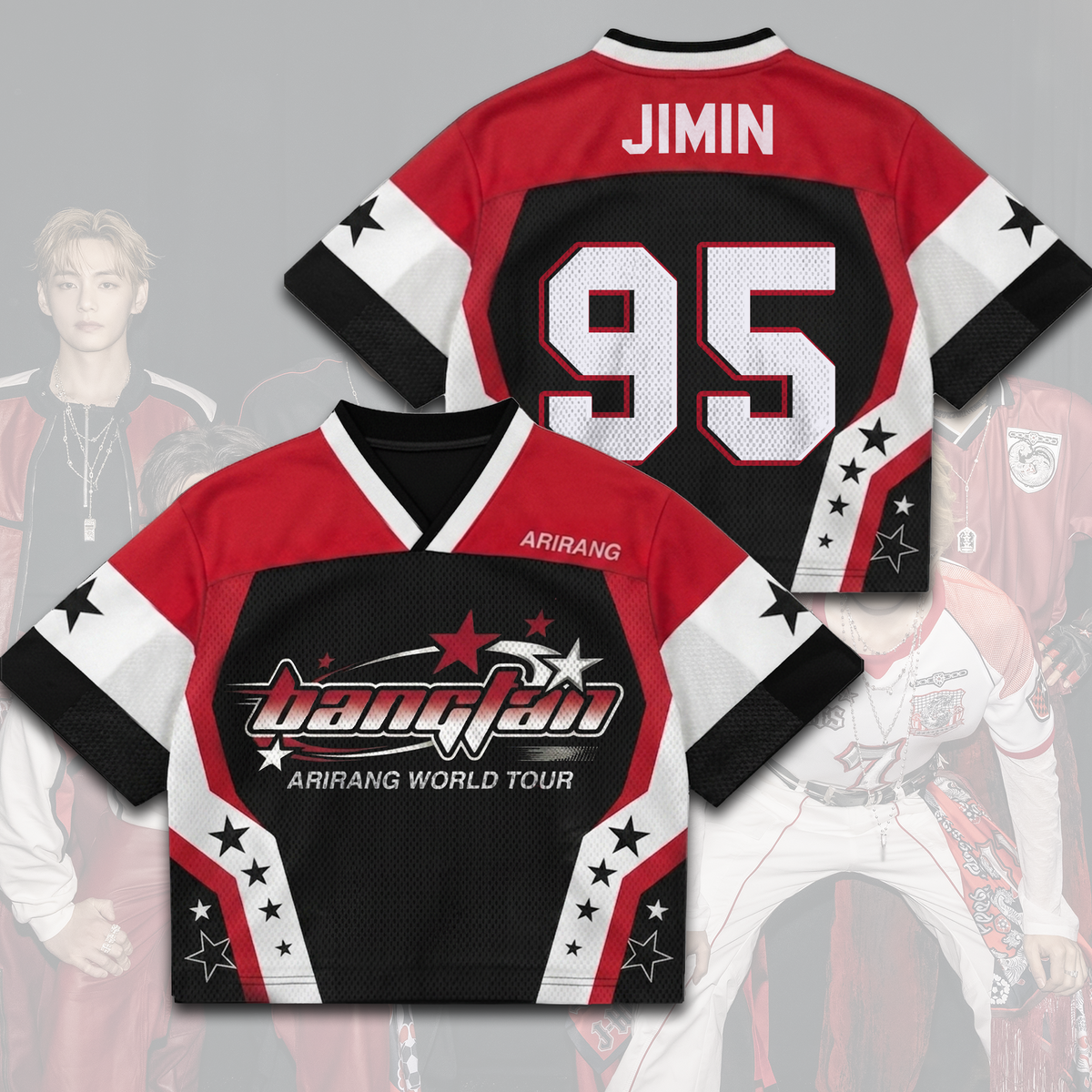 Bangtan Boys BTS Worldtour 2026 gemischtes Mesh-Trikot Geschenk für Fans