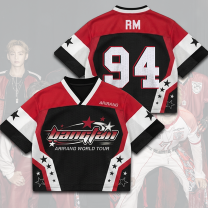 Bangtan Boys BTS Worldtour 2026 gemischtes Mesh-Trikot Geschenk für Fans