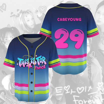Sweet This Is For 2026 World Tour TWICE  Baseball Jersey