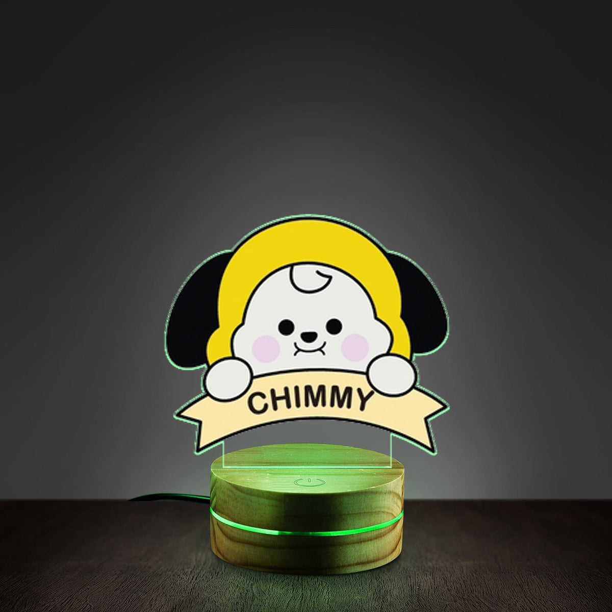 WAVESTEEᵀᴹ BT21 Acrylic LED Lamp – 16 RGB Colors